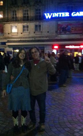 Me n Mr. Jinx outside the Winter Gardens after the show